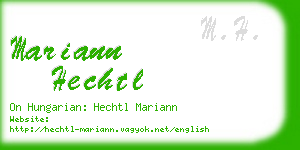 mariann hechtl business card